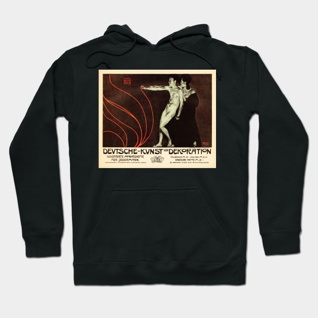 Josef Rudolf Witzel 1898 DEUTSCHE KUNST UND DEKORATION Vintage German Poster Hoodie by vintageposters